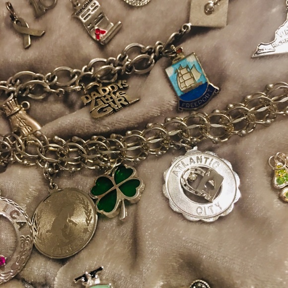 Sterling Silver 925 Charm Bracelet Lot with additional Charms. “NOT SCRAP”! - Picture 16 of 16